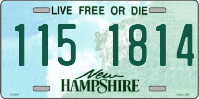 NH license plate 1151814