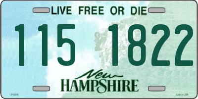 NH license plate 1151822