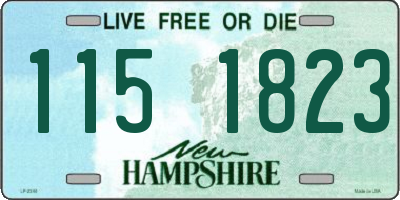 NH license plate 1151823