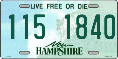 NH license plate 1151840