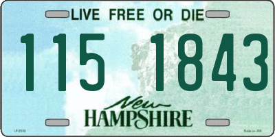 NH license plate 1151843