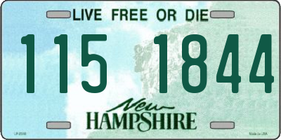 NH license plate 1151844