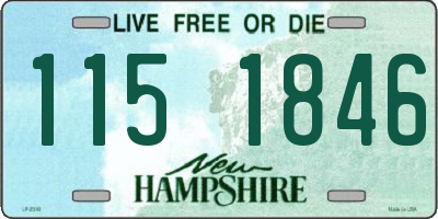 NH license plate 1151846