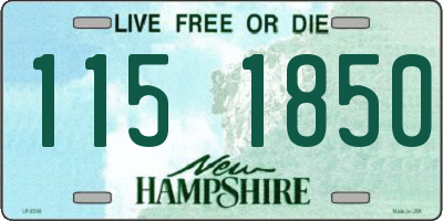 NH license plate 1151850