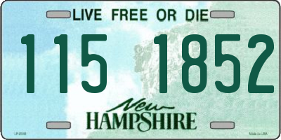 NH license plate 1151852