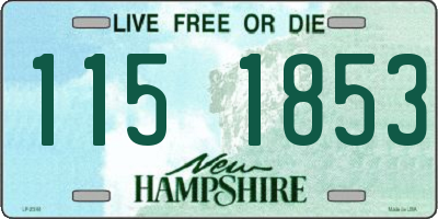 NH license plate 1151853