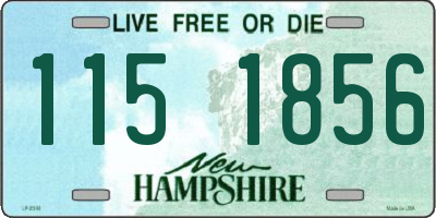 NH license plate 1151856
