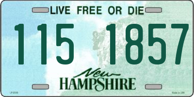 NH license plate 1151857