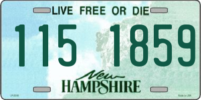 NH license plate 1151859