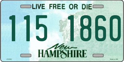 NH license plate 1151860