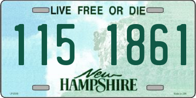 NH license plate 1151861