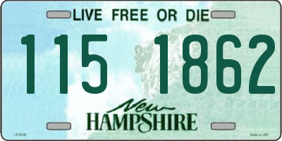NH license plate 1151862