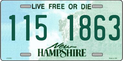 NH license plate 1151863
