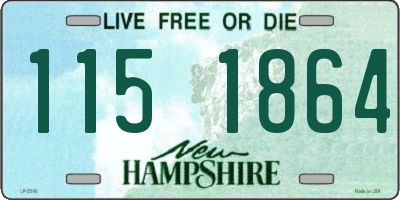 NH license plate 1151864