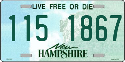 NH license plate 1151867