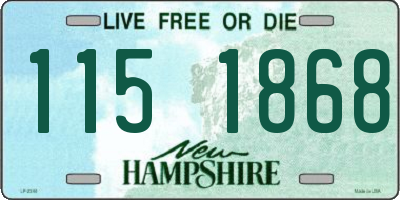 NH license plate 1151868
