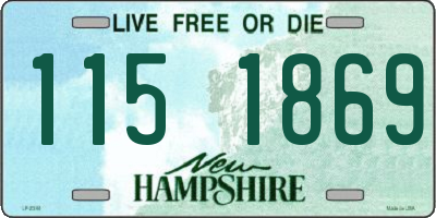 NH license plate 1151869