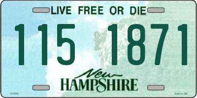NH license plate 1151871