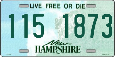 NH license plate 1151873