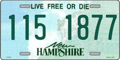 NH license plate 1151877