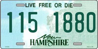 NH license plate 1151880