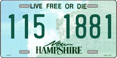 NH license plate 1151881
