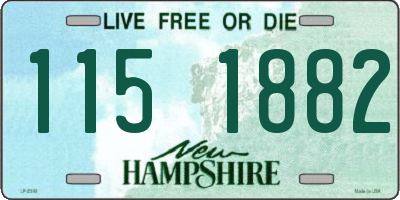 NH license plate 1151882