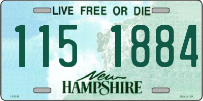 NH license plate 1151884
