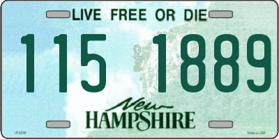 NH license plate 1151889