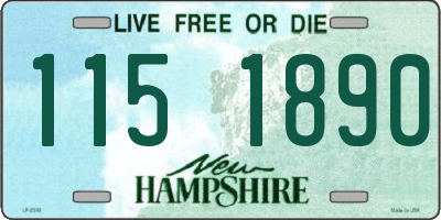 NH license plate 1151890