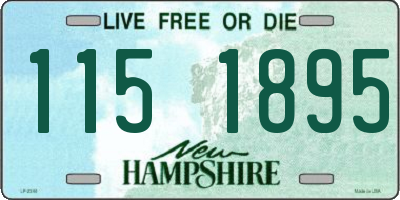 NH license plate 1151895