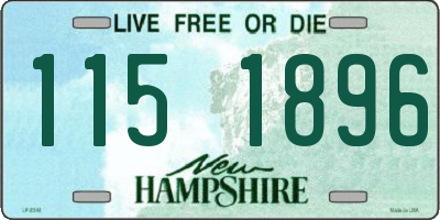 NH license plate 1151896