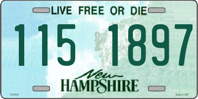 NH license plate 1151897