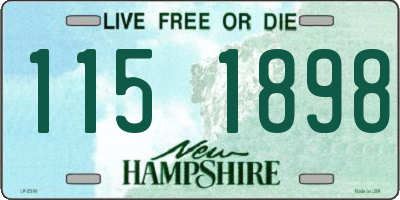 NH license plate 1151898