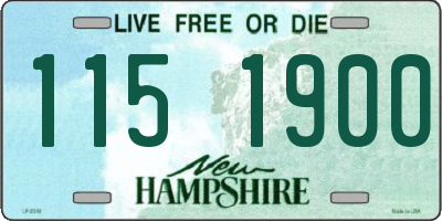 NH license plate 1151900