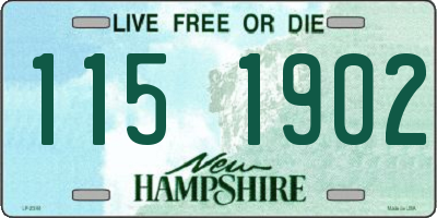 NH license plate 1151902