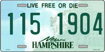 NH license plate 1151904