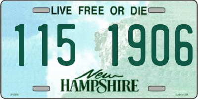 NH license plate 1151906