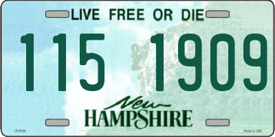 NH license plate 1151909