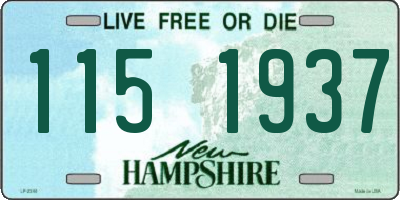 NH license plate 1151937