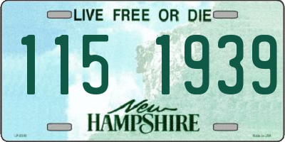 NH license plate 1151939