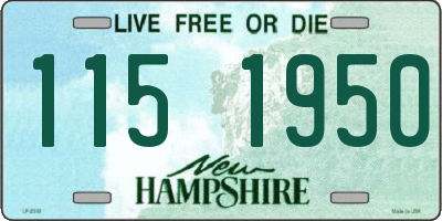 NH license plate 1151950
