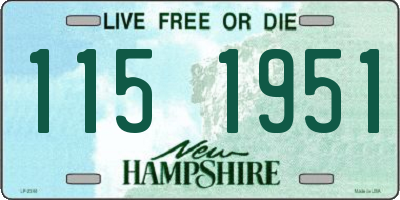 NH license plate 1151951
