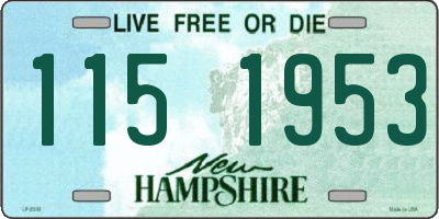 NH license plate 1151953