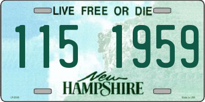 NH license plate 1151959