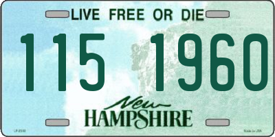 NH license plate 1151960
