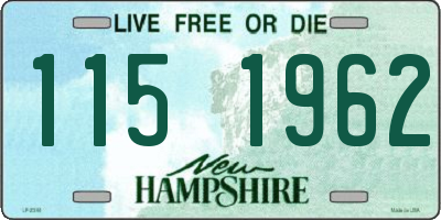 NH license plate 1151962