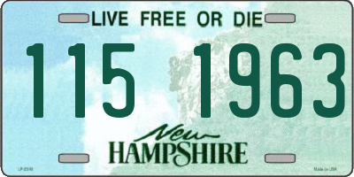 NH license plate 1151963