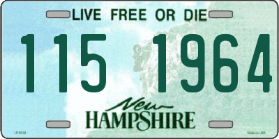 NH license plate 1151964