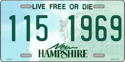 NH license plate 1151969
